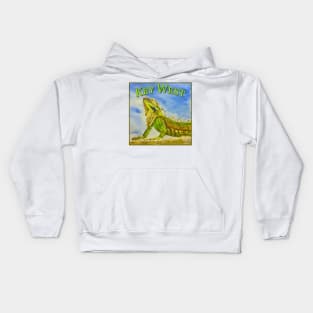 Key West Florida Iguana Kids Hoodie